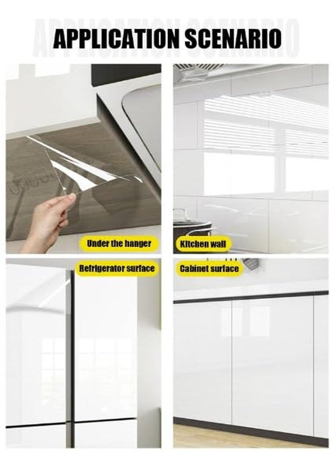 صن بيرد ملصق مطبخ شفاف من صن بيرد، ملصق خزانة مقاوم للماء للمنزل، ورق جدران مقاوم للزيت (19 بوصة × 10 قدم، غشاء واقٍ) - Image 5